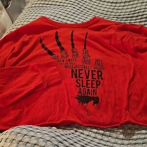 Nightmare On Elm Street Rwd Crop Top